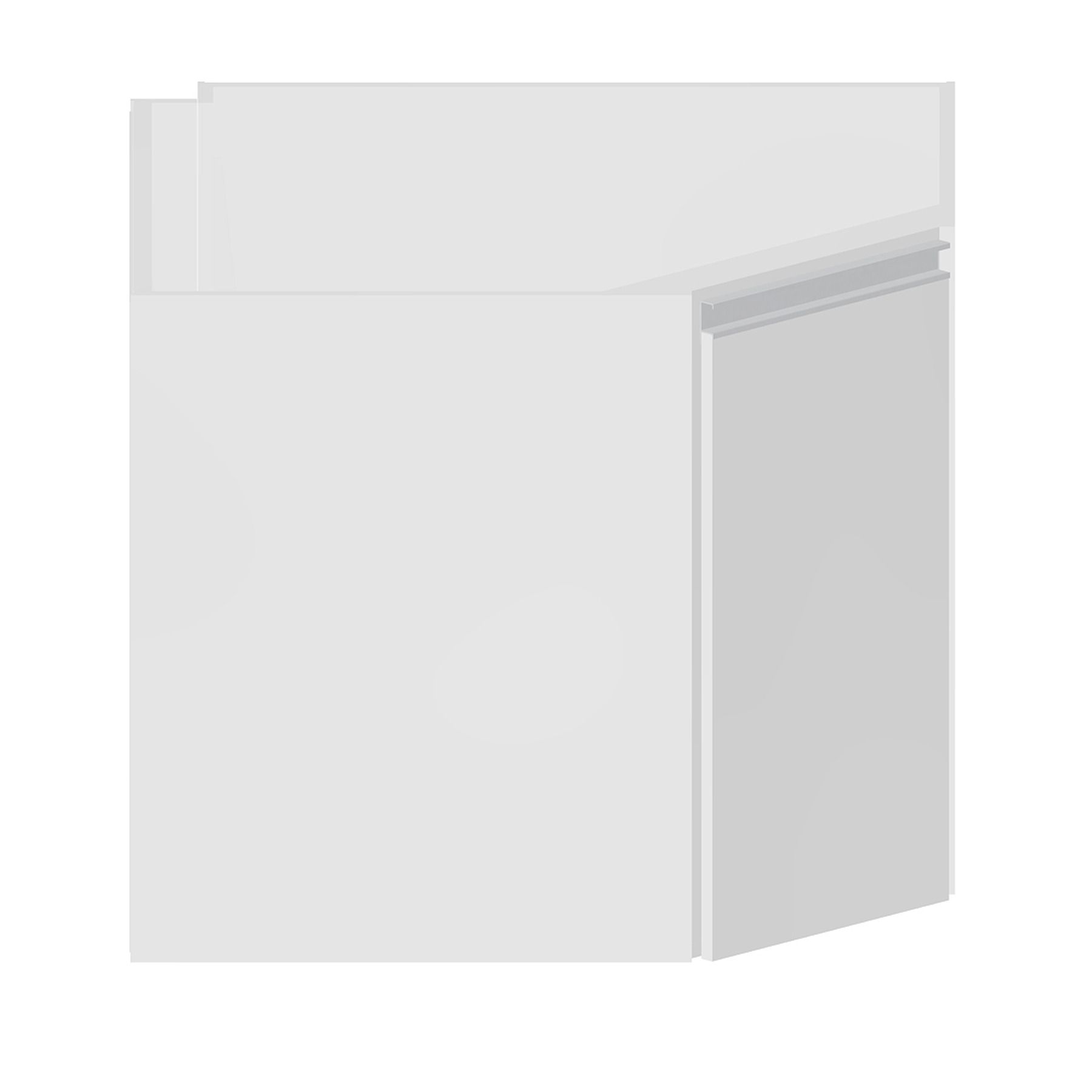 Balcão de Cozinha Madeira Branco Bonatto 67x80cmx80cm