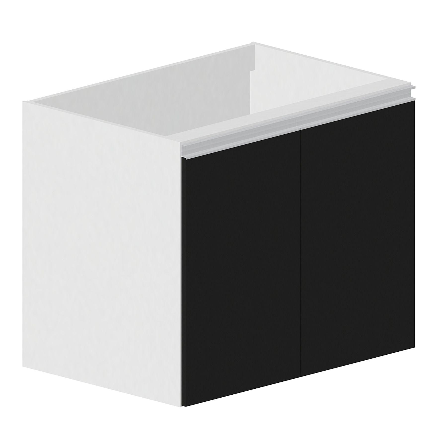 Balcão de Cozinha Madeira Preto Bonatto 67x80x56cm