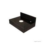 Bancada para banheiro 60x44x26cm para cuba de apoio preto Venturini