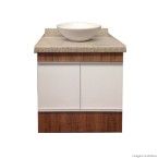 Bancada para banheiro 60x49x12cm para cuba de apoio branca Venturini