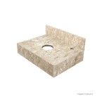 Bancada para banheiro 70x44x26cm para cuba de apoio 51120061 branco Venturini