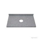 Bancada para banheiro Unique 81x47x9cm para cuba de apoio branca Venturini