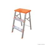 Banco escada de alumínio 3 degraus Botafogo