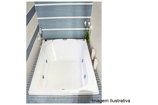 Banheira Gold Line Acrilica Dupla 1,70x1,10m Branca