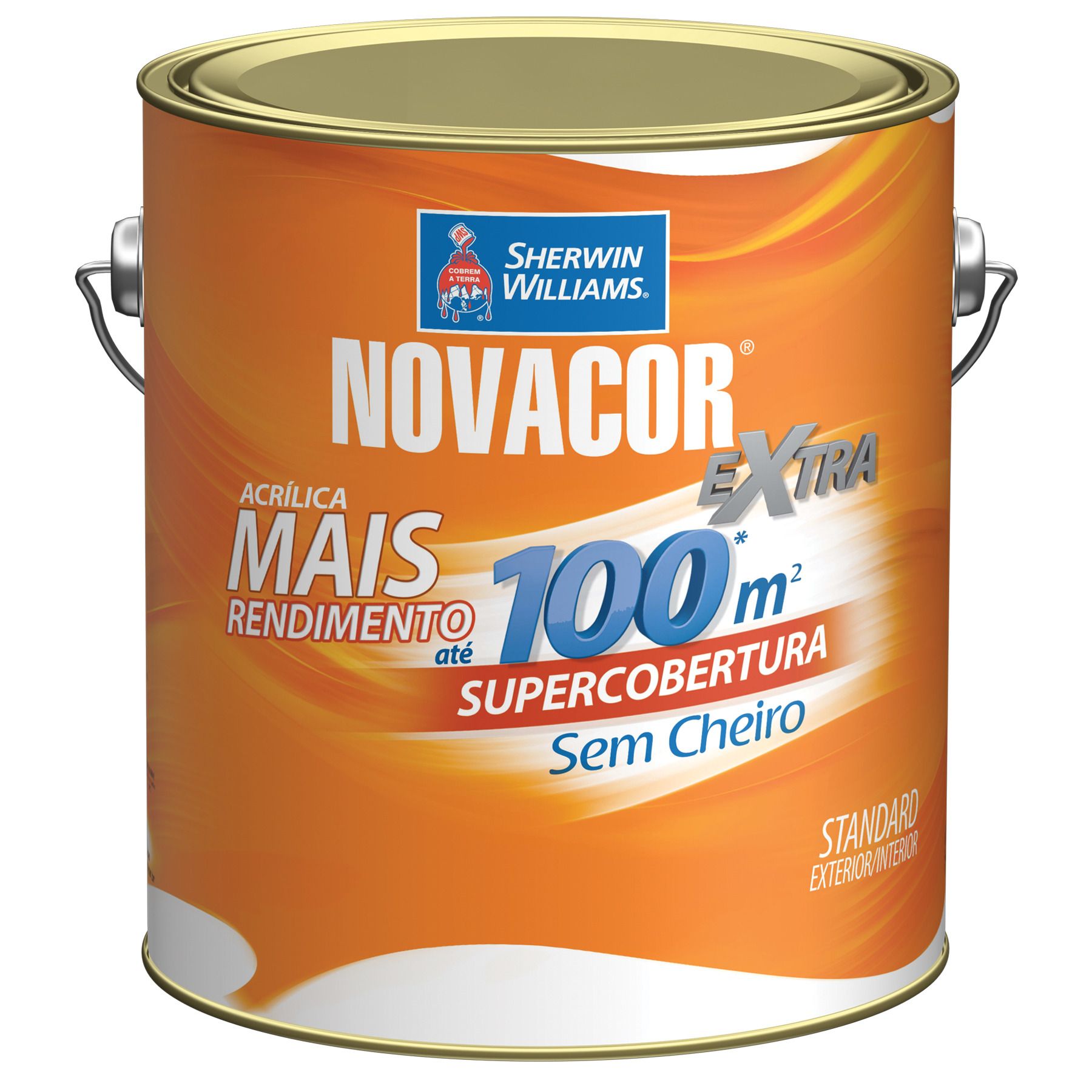 Base E Tinta Acrílica Fosca Standard Novacor Parede 3,2L Sherwin Williams