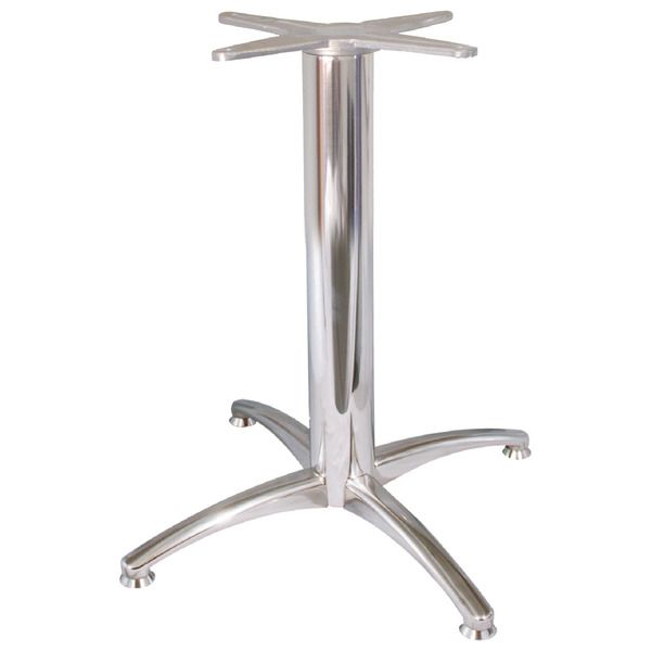 Base para Tampo de Madeira Fixo Alumínio 740mm 200kg