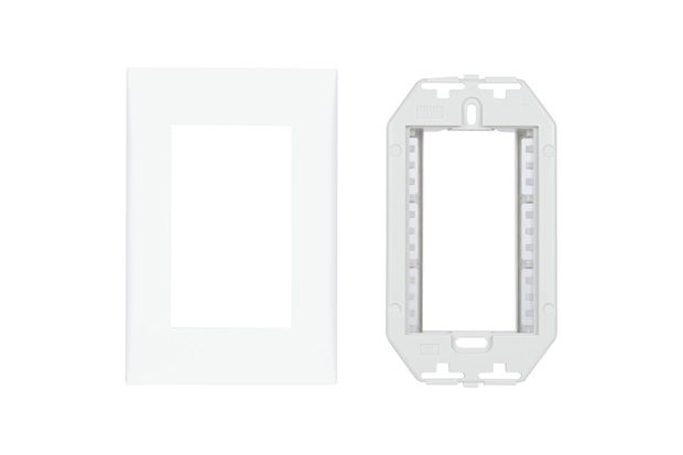 Bastidor com Placa 3 Funções 4x2 Impéria Branco 772191