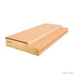 Batente para porta 210x14x3,5cm regulável mogno poliéster Vert