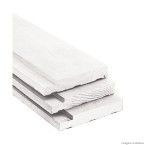 Batente para porta de madeira Pinus 210x12x3,5cm branca Vert