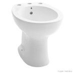 Bidê com 3 furos com ducha e com ladrão Azaléa branco Celite