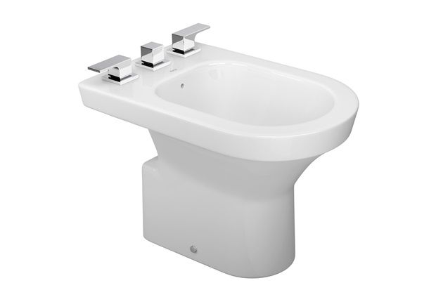 Bidê com 3 Furos Level Branco