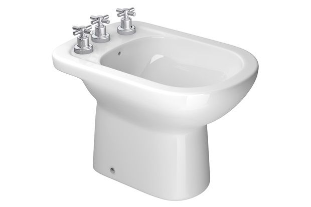 Bidê com 3 Furos Vogue Plus Branco Gelo