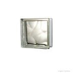 Bloco de vidro Wave 19x19cm incolor Exclusivo Telhanorte