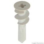 Bucha auto-atarrachante para drywall 13x38mm branca Fixtil
