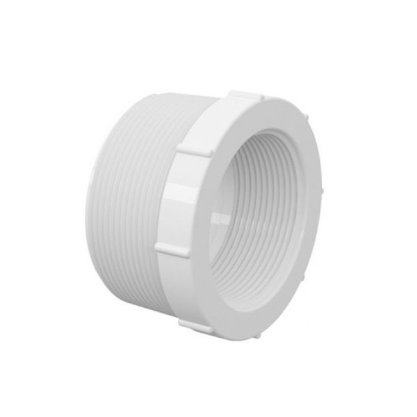 Bucha de Redução Curta Branca PVC Roscável 25x20mm ou 3/4x1/2 Plastilit