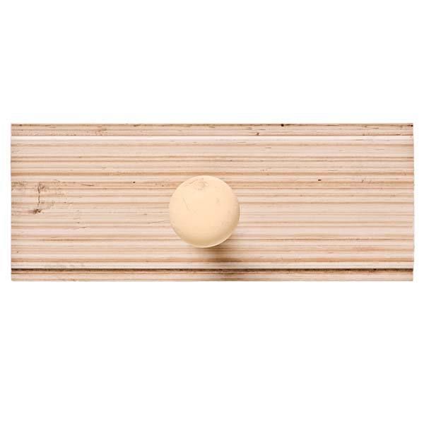 Cabideiro 1 Gancho Madeira Bege Contemporâneo Kapos