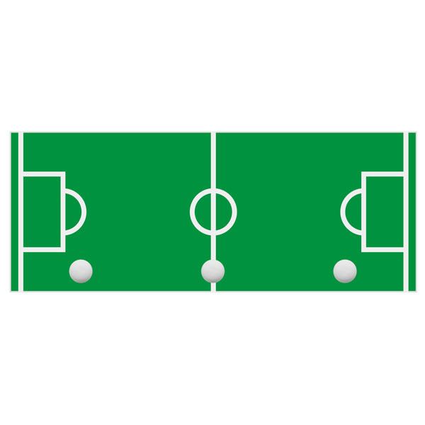 Cabideiro Parede 3 Ganchos Madeira Verde 50x30x5cm Infantil Kapos