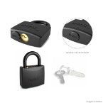 Cadeado Black line 30mm preto Papaiz