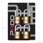 Cadeado com chave 20mm E-20 4 peças bronze Pado