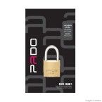 Cadeado com chave E-30 haste 30mm bronze Pado