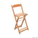 Cadeira dobrável de madeira Bistrô natural Madesil