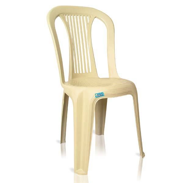 Cadeira Plástico Bistrô Ponte Nova Bege 87x40cm