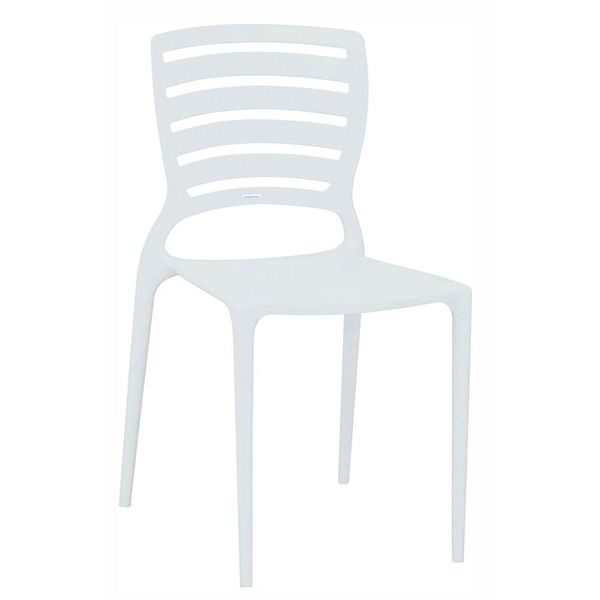 Cadeira Plástico Sofia Branca 82x45cm