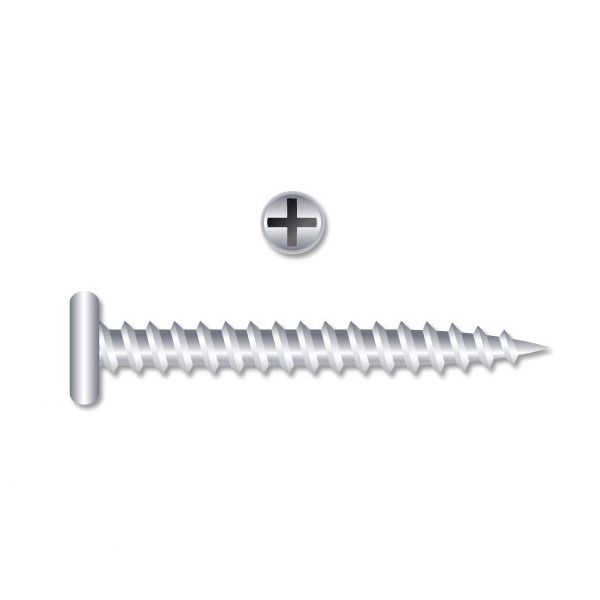 Caixa com 200 Parafusos 1/4x1.1/2 Zincado Cabeça: Tampinha Fenda: Phillips