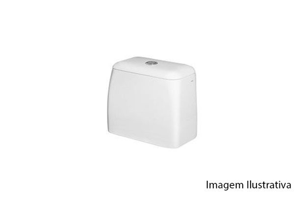 Caixa de Acoplar Dual Flux 3 E 6 Litros Duomo Plus Branco Gelo Cd12f