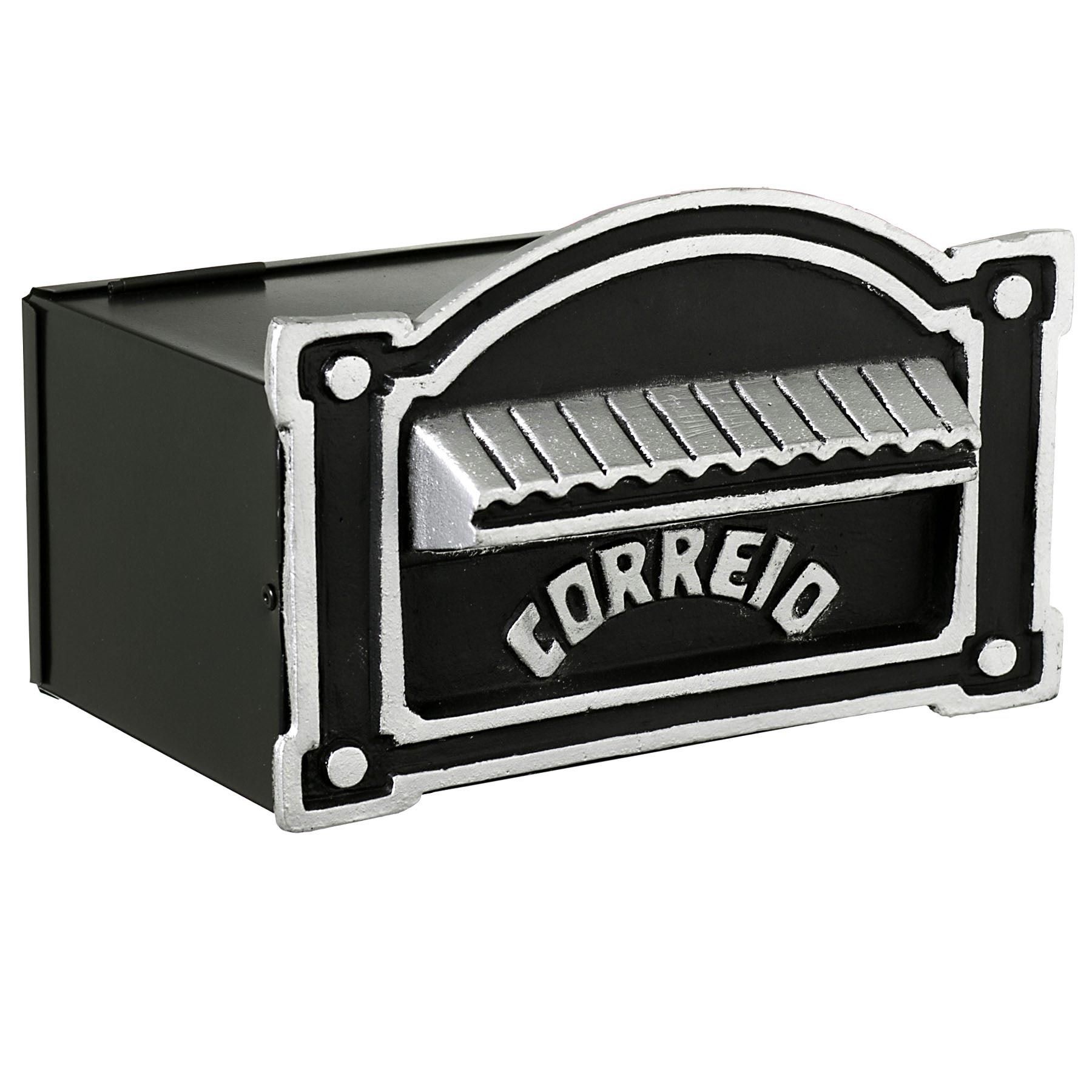 Caixa de Correio para Muro Alumínio Prata Decorarte