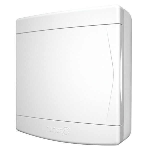 Caixa de Distribuição de Sobrepor 3/4 Disjuntores PVC Branca Tigre