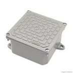 Caixa de passagem 10x10cm com tampa Tramontina