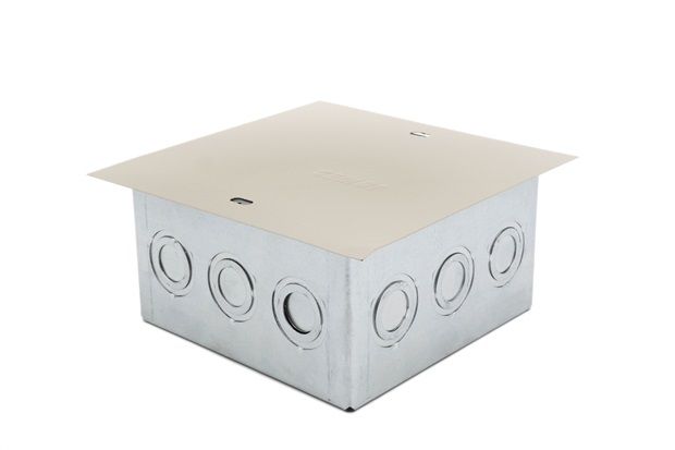 Caixa de Passagem para Embutir Metálica Bege 15 X 15 Cm Dy901021