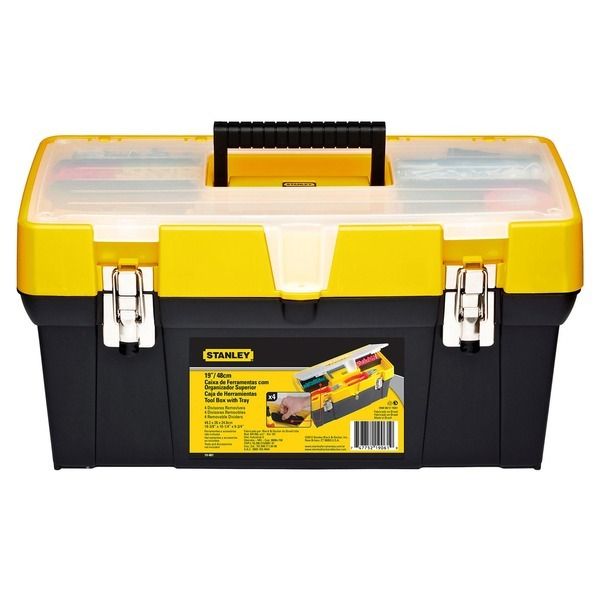 Caixa Ferramenta 49,2x26x24,8cm com Organizador Transparente - Stanley