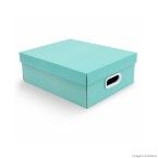 Caixa organizadora A4 acqua Boxmania