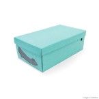 Caixa organizadora com visor para sapato feminino acqua Boxmania