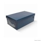Caixa organizadora com visor para sapato feminino azul Boxmania