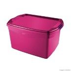 Caixa organizadora Flex 29 litros rosa Sanremo