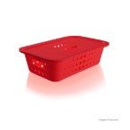 Caixa organizadora grande vermelha OU