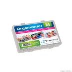 Caixa organizadora média 23x14x4cm translucido Paramount Plásticos