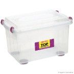 Caixa organizadora média Top Stok 16,7 litros cristal Sanremo