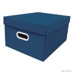 Caixa organizadora Office 43,3x32x22cm azul petróleo Boxgraphia
