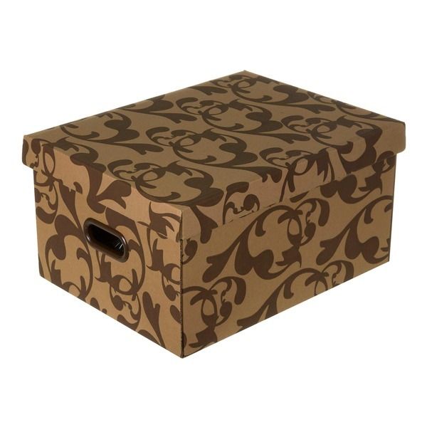 Caixa Organizadora Papelão Arabesco 29x42x43cm 52,37L Storage Boxgraphia