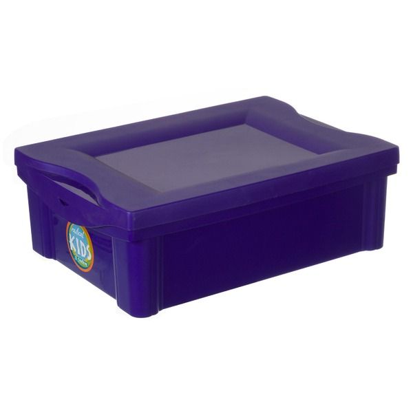Caixa Organizadora Plástico Roxa 13,5L 14,4x30x42,5cm Radical Kids Ordene
