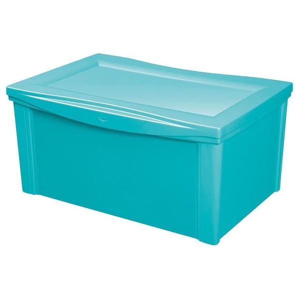 Caixa Organizadora Plástico Verde 30,7x63,5x42,5cm 65L Ordene