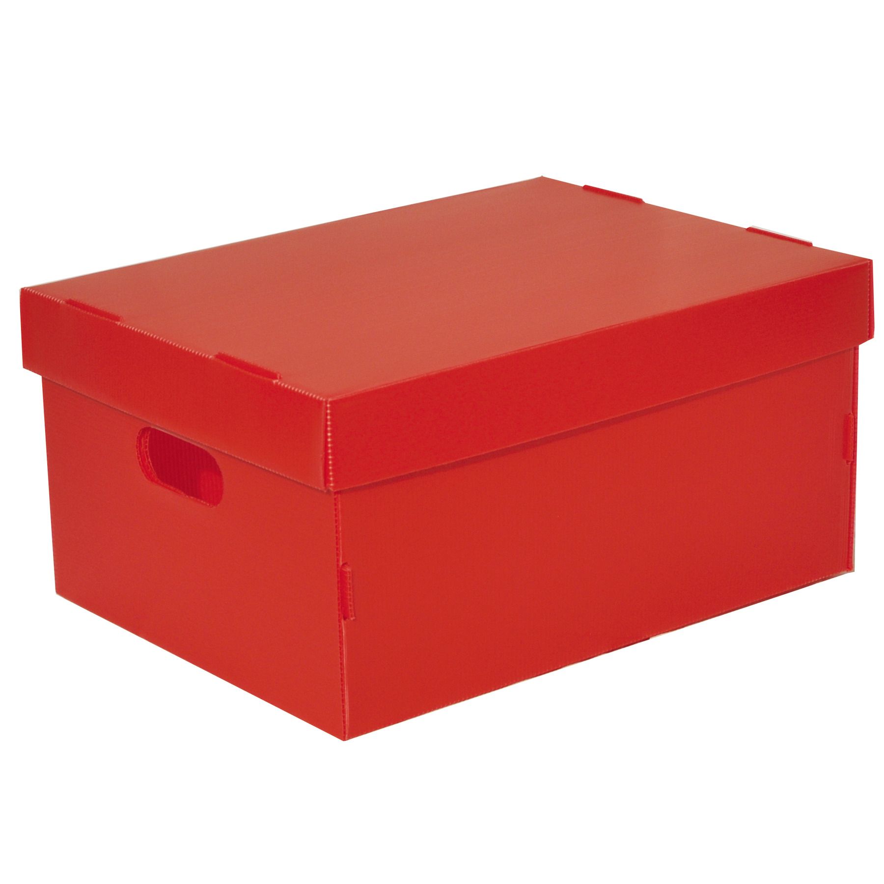 Caixa Organizadora Plástico Vermelho 20x40x50cm 11,3L Spaceo