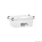 Caixa organizadora Pratic box 1 litro 18x13x7cm translucido Paramount Plásticos