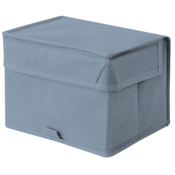 Caixa Organizadora Tecido Azul 14x18x13cm Spaceo