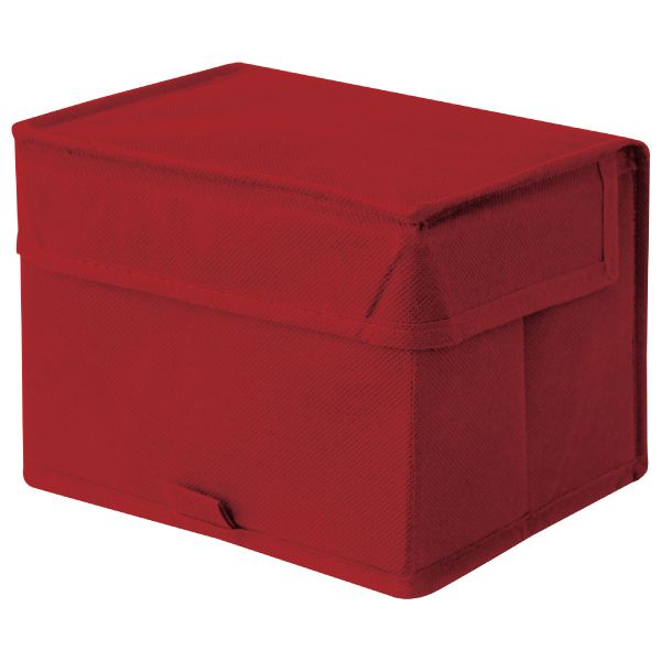 Caixa Organizadora Tecido Vermelho 14x18x13cm Spaceo