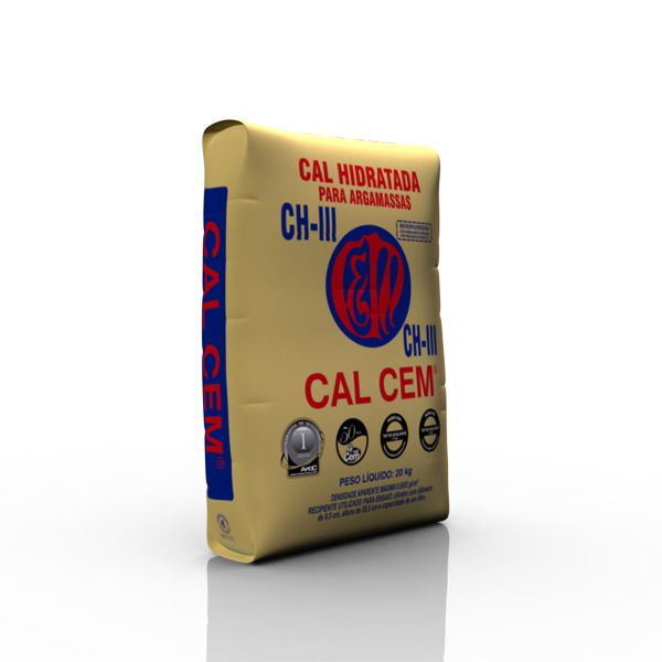 Cal Hidratada CHIII para Argamassas 20Kg Cal Cem